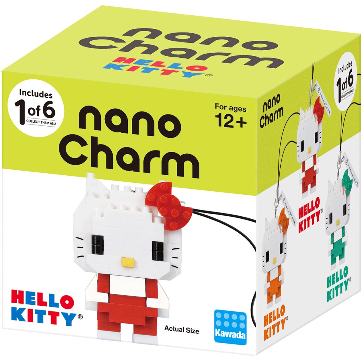Sanrio Hello Kitty Colors NanoCharm Blind Box Key Chain Case of 12