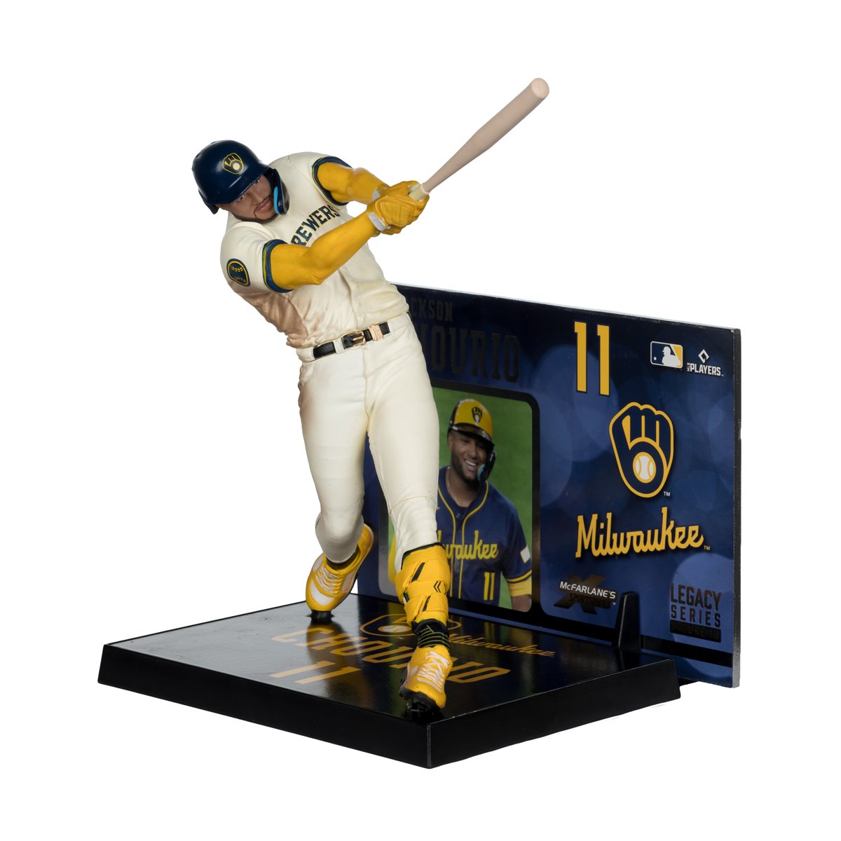 MLB SportsPicks Milwaukee Brewers Jackson Chourio 7-Inch Posed Figure Case of 6
