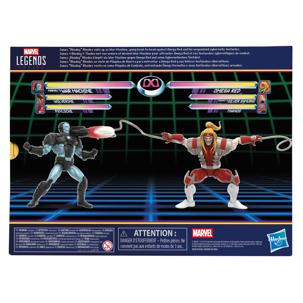 Marvel Legends Series Gamerverse War Machine vs Omega Red 6-Inch Action Figures