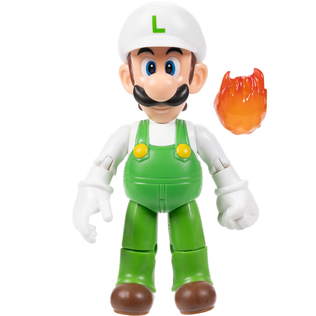 World of Nintendo Wave 41 Fire Luigi with Fire Accessory 4-Inch Action Figure