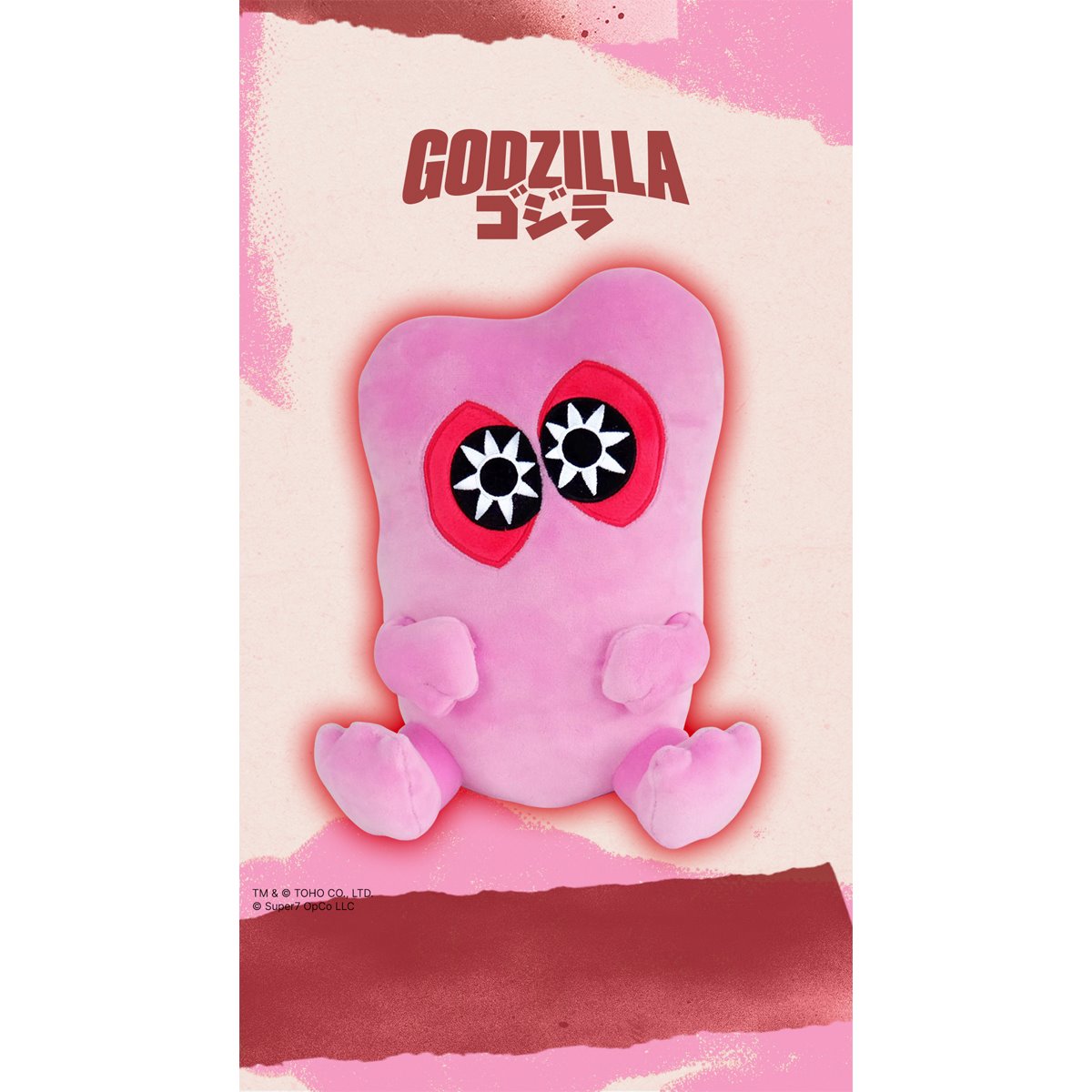 Godzilla Super Duper Plush Hedorah (Pink)
