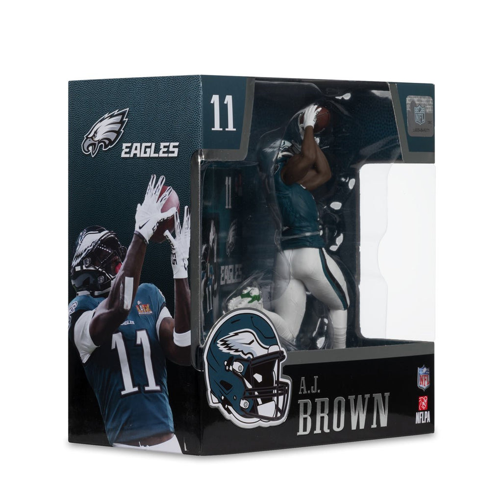 NFL SportsPicks 2025 Philadelphia Eagles A.J. Brown Super Bowl Edition 7-Inch Posed Figure