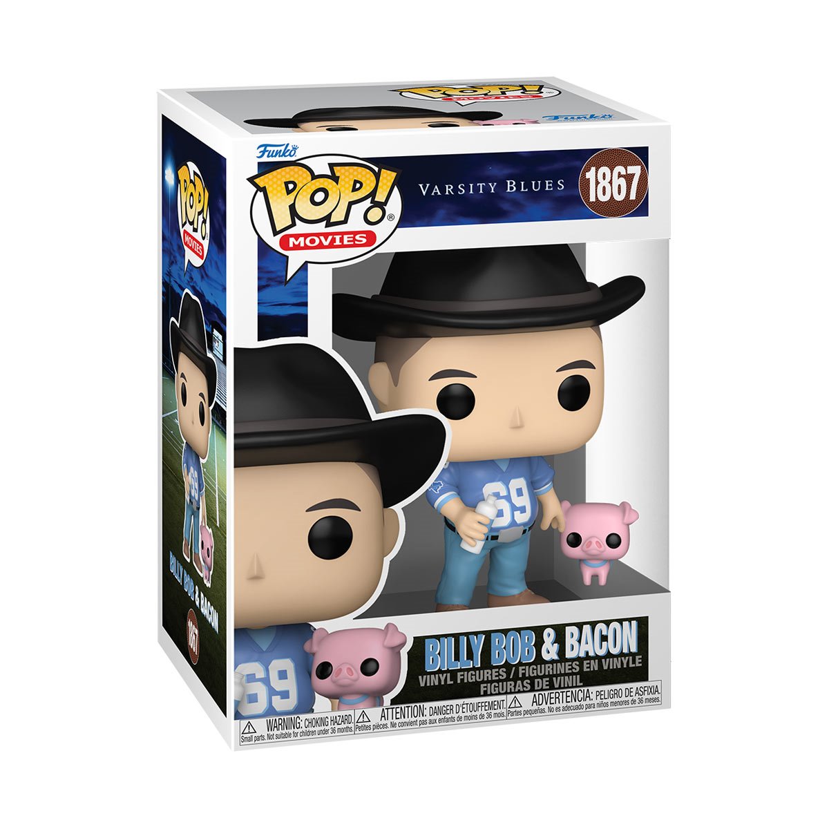 Varsity Blues Billy Bob and Bacon Funko Pop! Vinyl Figure and Buddy #1867
