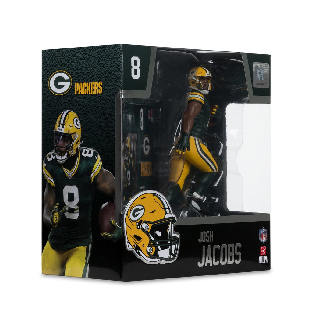 NFL SportsPicks 2025 Green Bay Packers Josh Jacobs 7-Inch Posed Figure