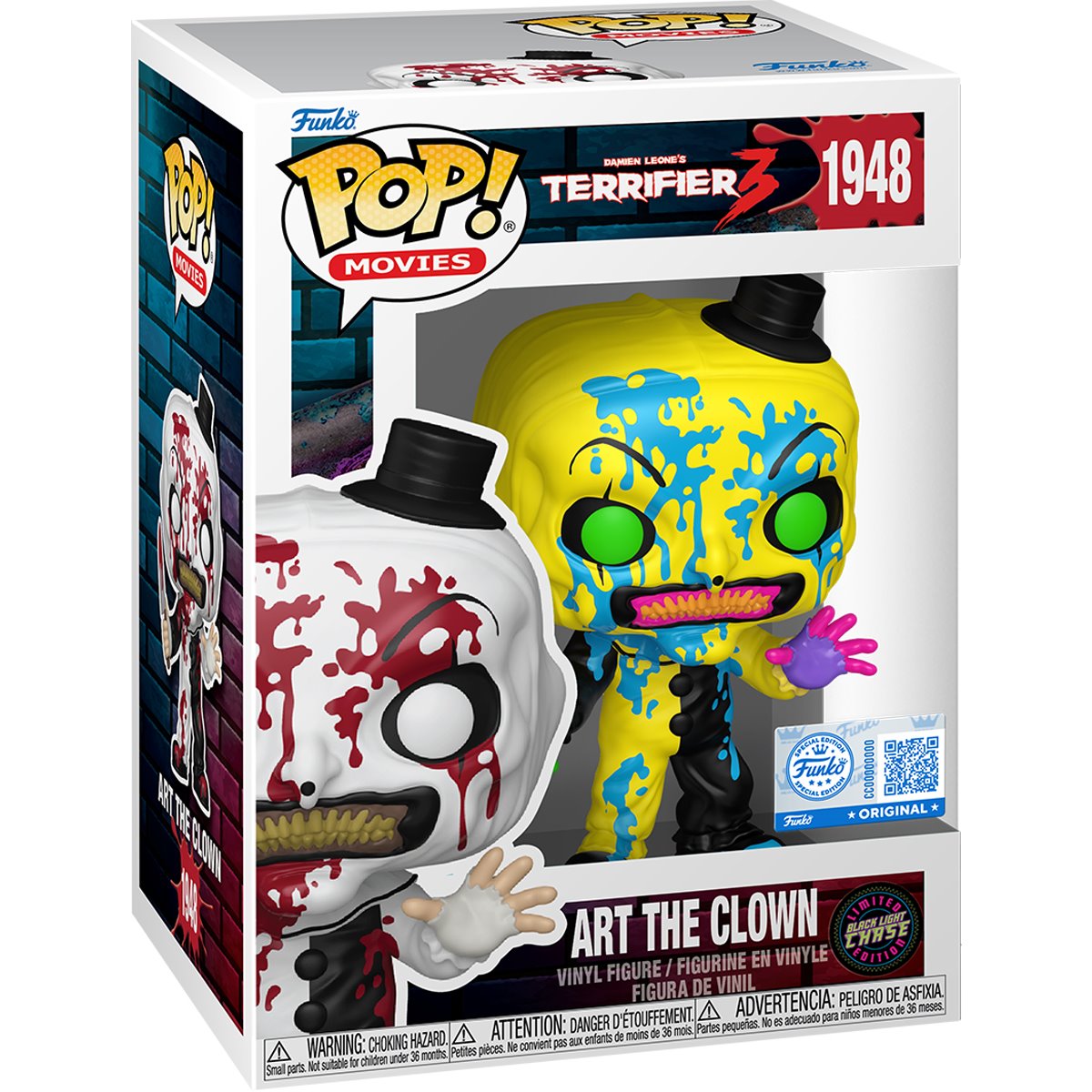 Terrifier 3 Art the Clown Bloody Funko Pop! Vinyl Figure #1948 - Entertainment Earth Exclusive