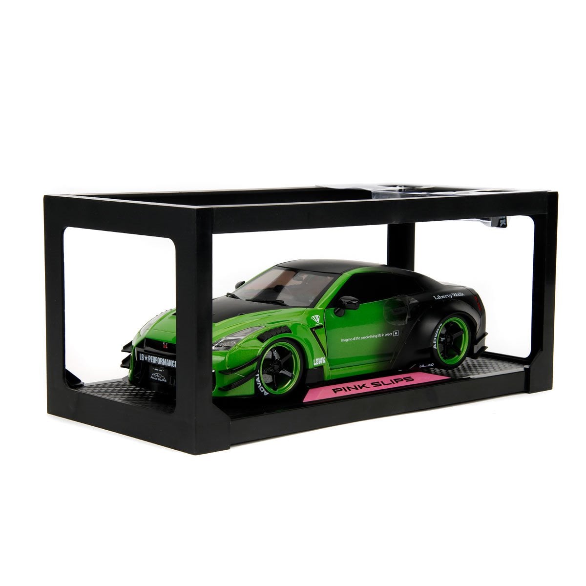 Pink Slips Wave 1 Nissan GT-R R35 with Liberty Walk Body Kit 1:18 Scale Die-Cast Metal Vehicle
