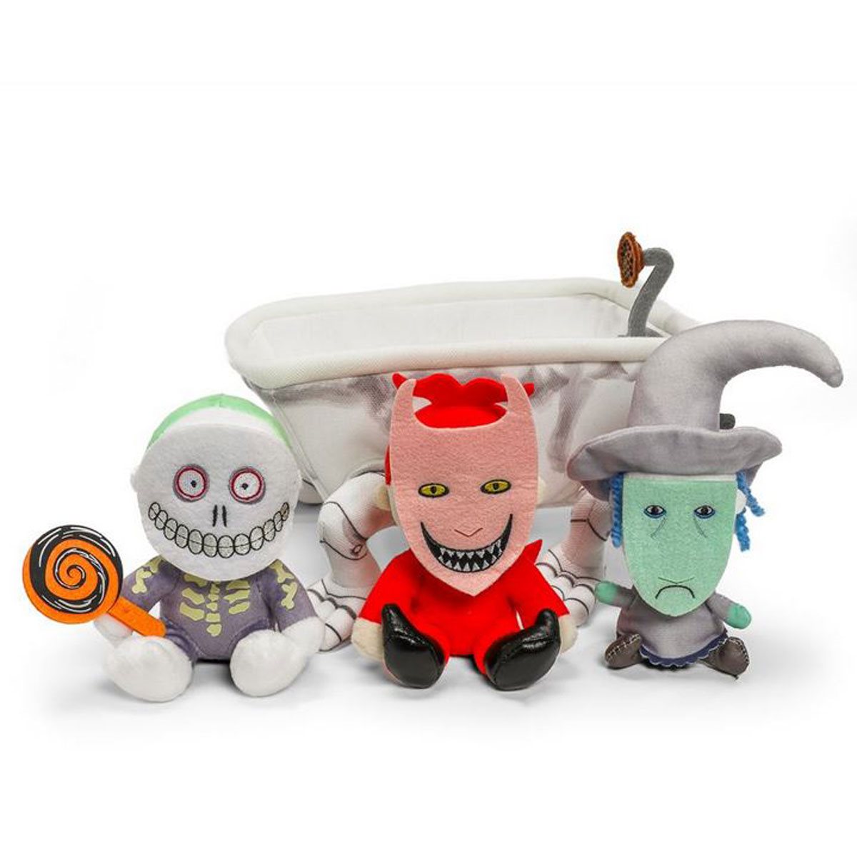 The Nightmare Before Christmas Lock, Shock & Barrel in Bathtub 9-Inch Interactive Plush