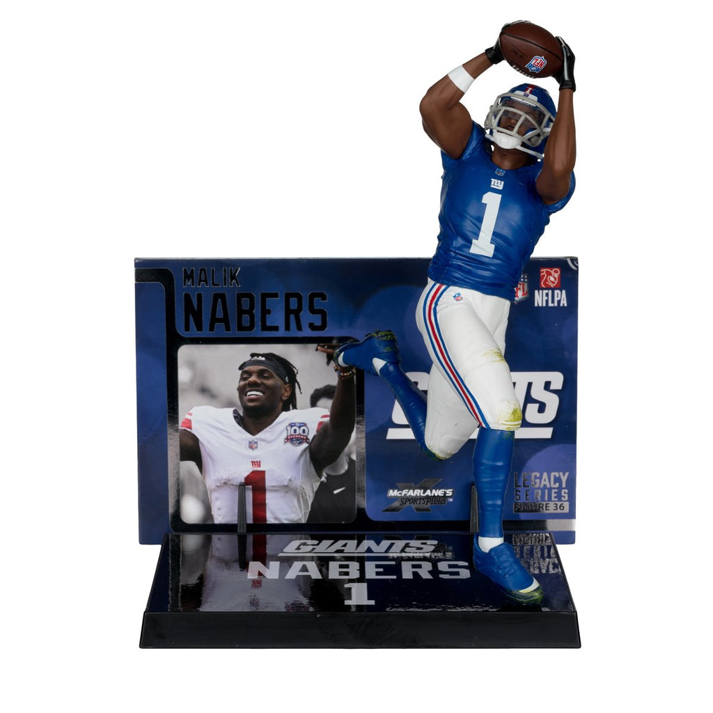 NFL SportsPicks 2025 New York Giants Malik Nabers 7-Inch Scale Posed Figure