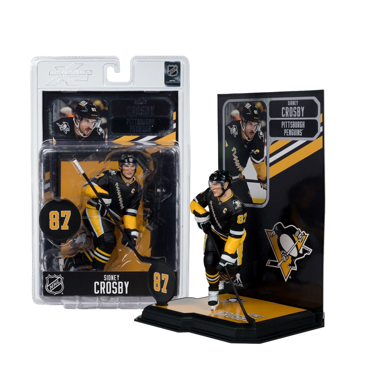NHL SportsPicks Pittsburgh Penguins Sidney Crosby Alternate Jersey 7-Inch Posed Figure