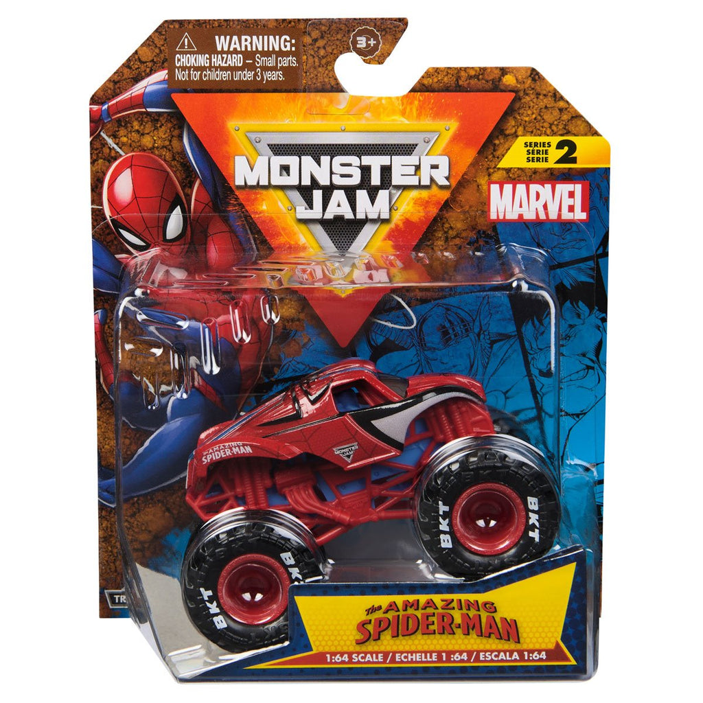 Monster Jam Marvel Monster Truck Single Pack 1:64 Scale Vehicle Case of 4