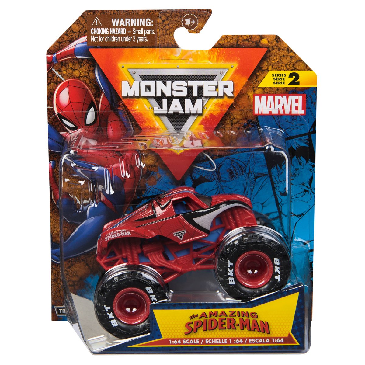 Monster Jam Marvel Monster Truck Single Pack 1:64 Scale Vehicle Case of 4
