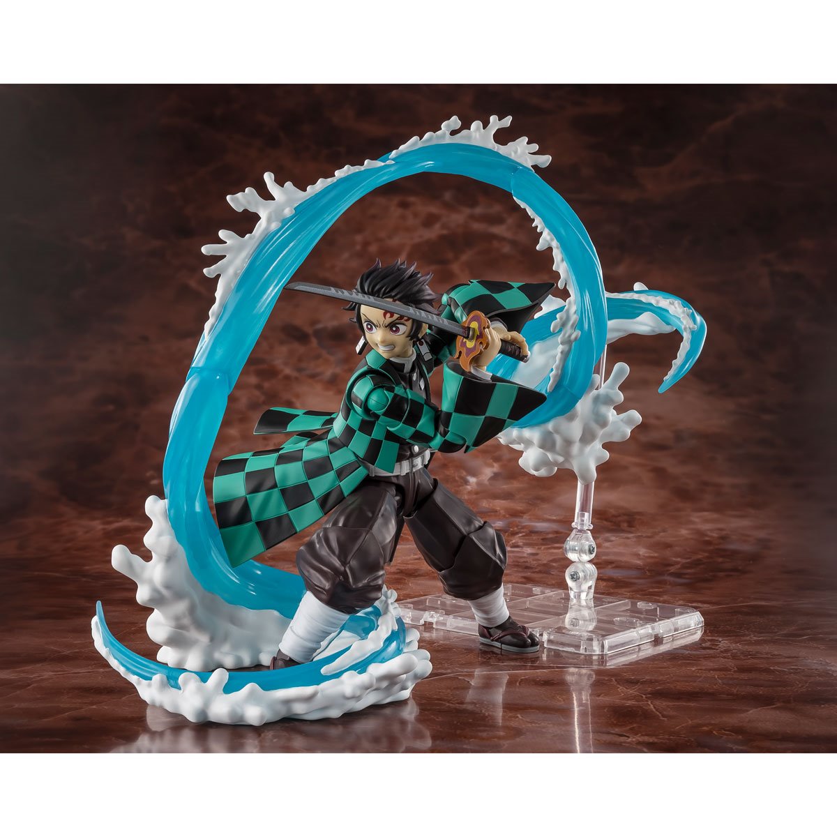 Demon Slayer: Kimetsu No Yaiba Tanjiro Kamado and Giyu Tomioka Water Breathing S.H.Figuarts Action Figure Effect Set