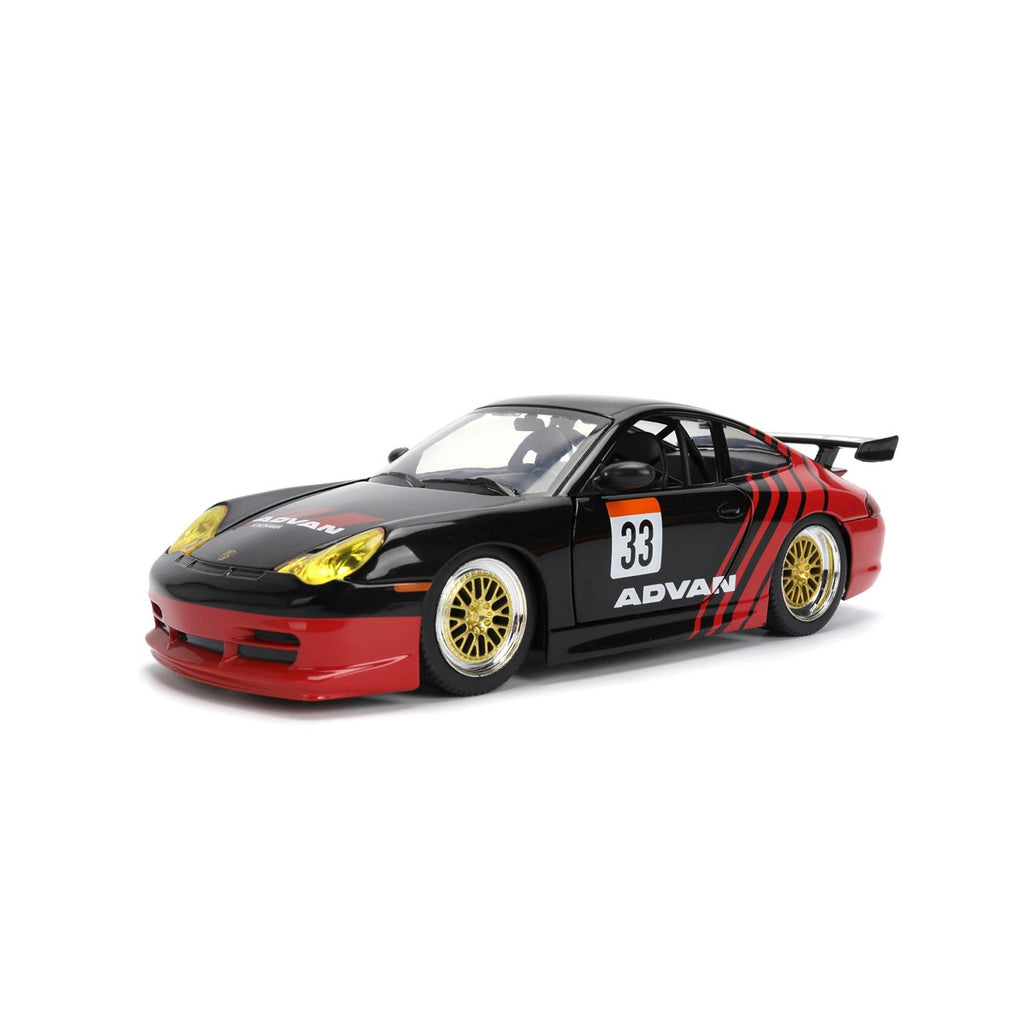 Hyper-Spec Porsche 911 GT3 RS 996 1:24 Scale Die-Cast Metal Vehicle