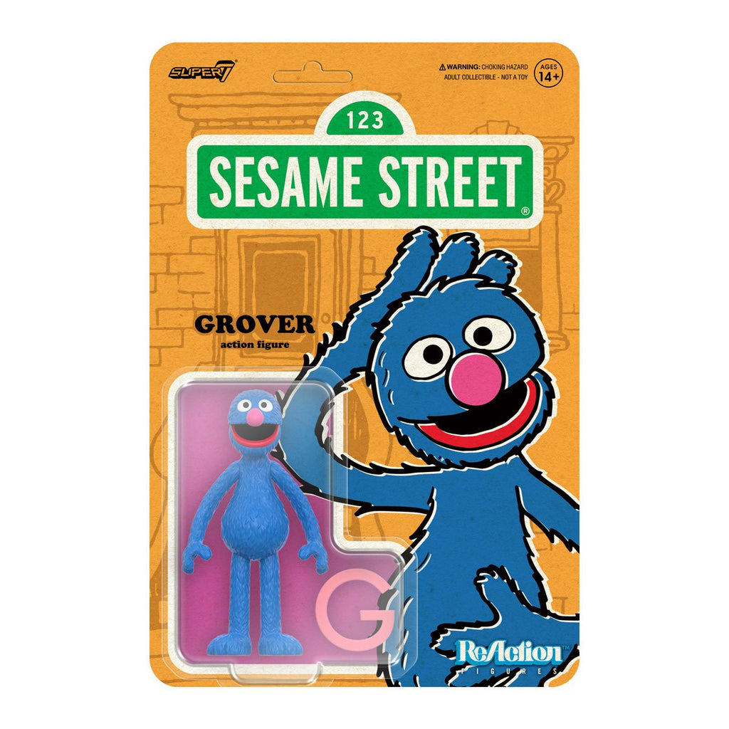 Sesame Street Grover 3 3/4-Inch ReAction Figure