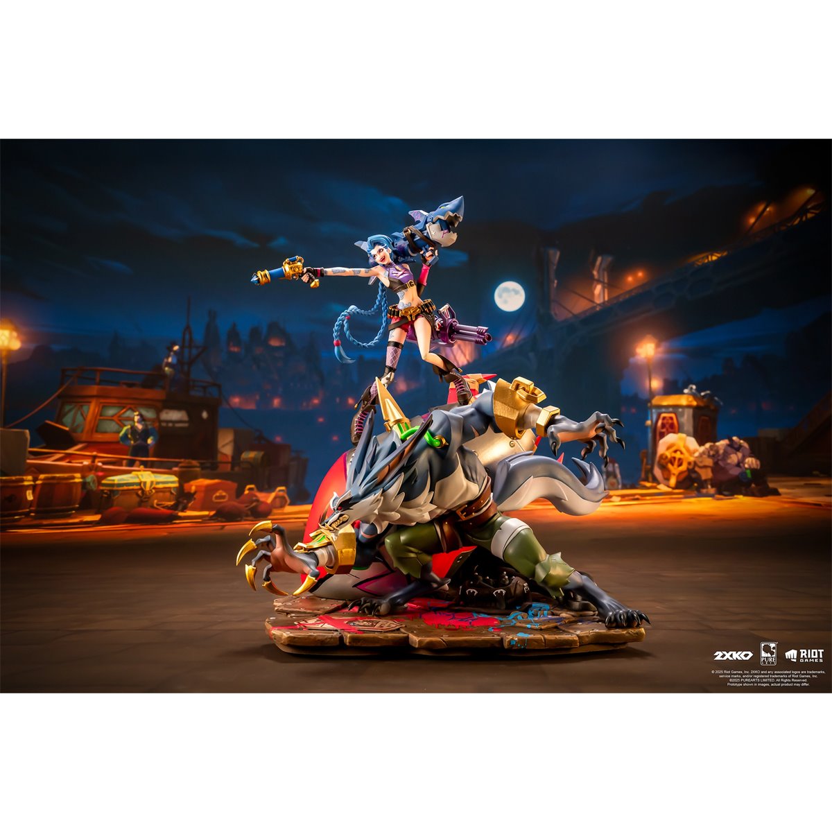 2XKO Jinx and Warwick 1:10 Scale Resin Statue