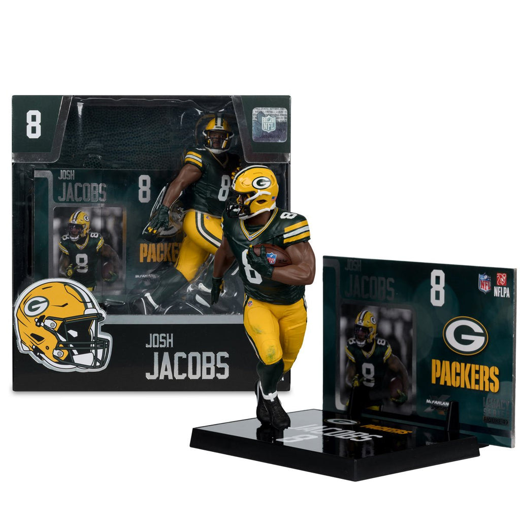 NFL SportsPicks 2025 Green Bay Packers Josh Jacobs 7-Inch Posed Figure