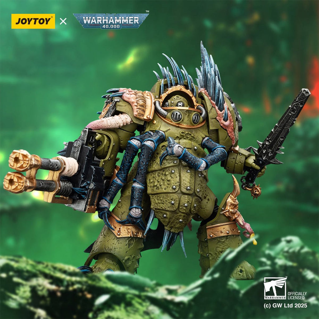 Joy Toy Warhammer 40,000 Death Guard Blightlord Terminator 1 Reaper Autocannon & Bubotic Blades 1:18 Scale Action Figure