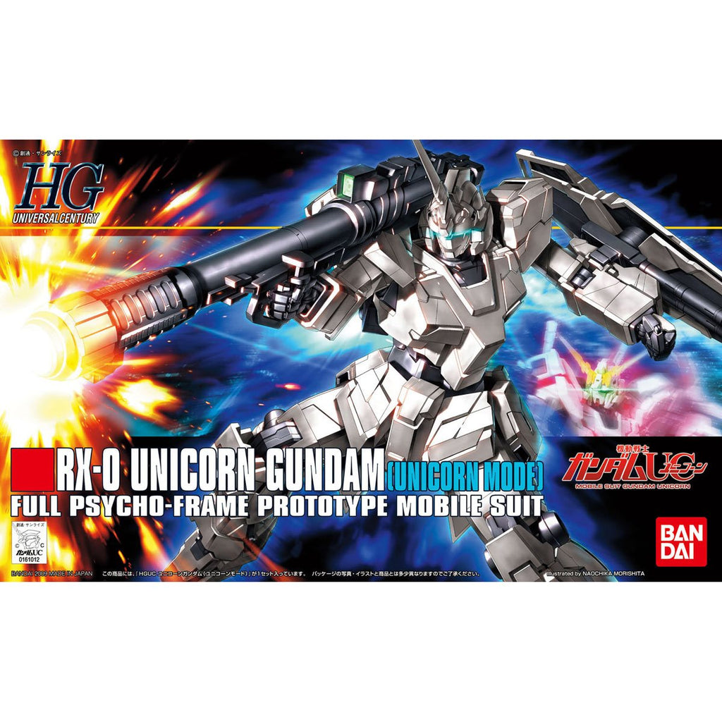 Mobile Suit Gundam Unicorn RX-0 Gundam Unicorn Mode High Grade 1:144 Scale Model Kit