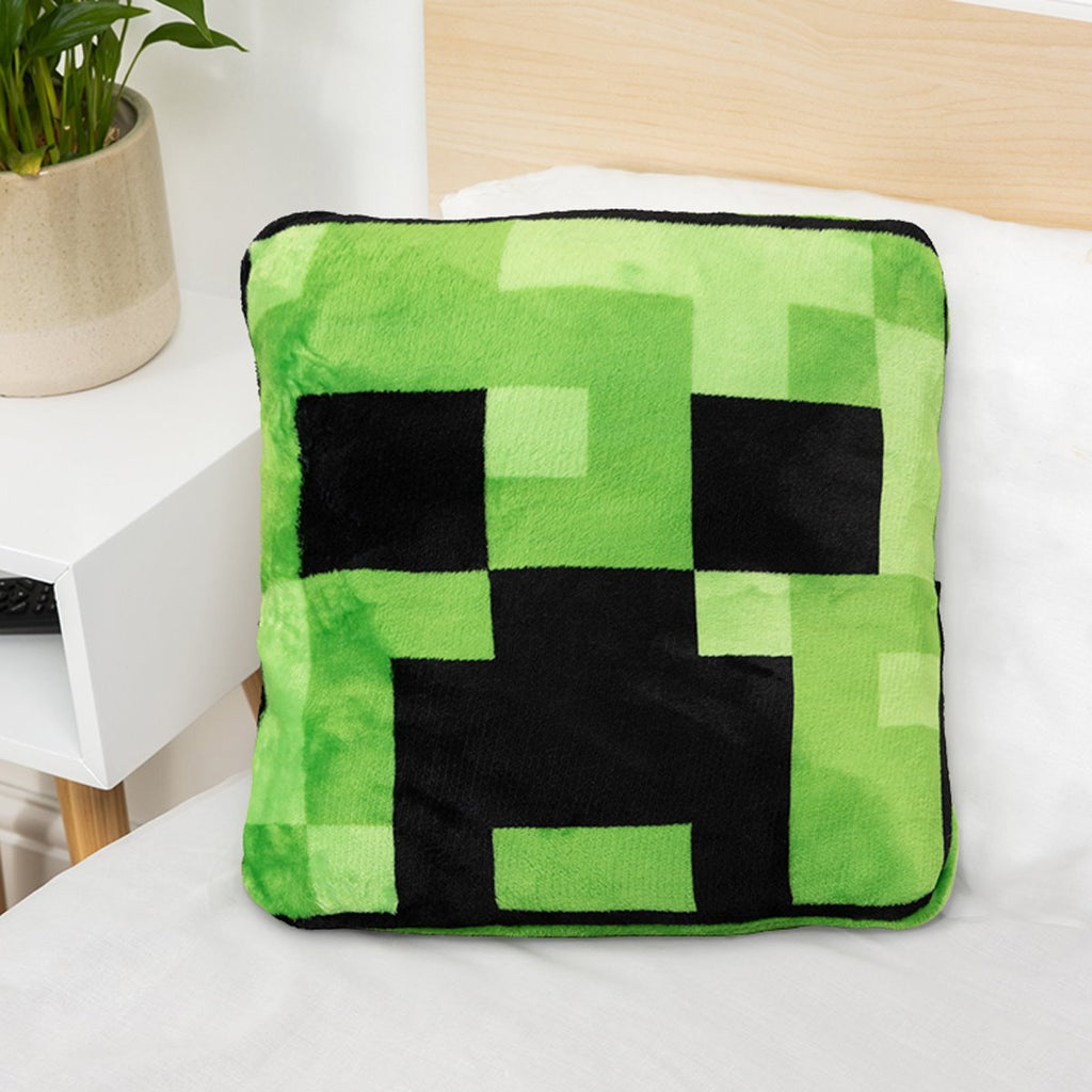 Minecraft Creeper Cushion Blanket