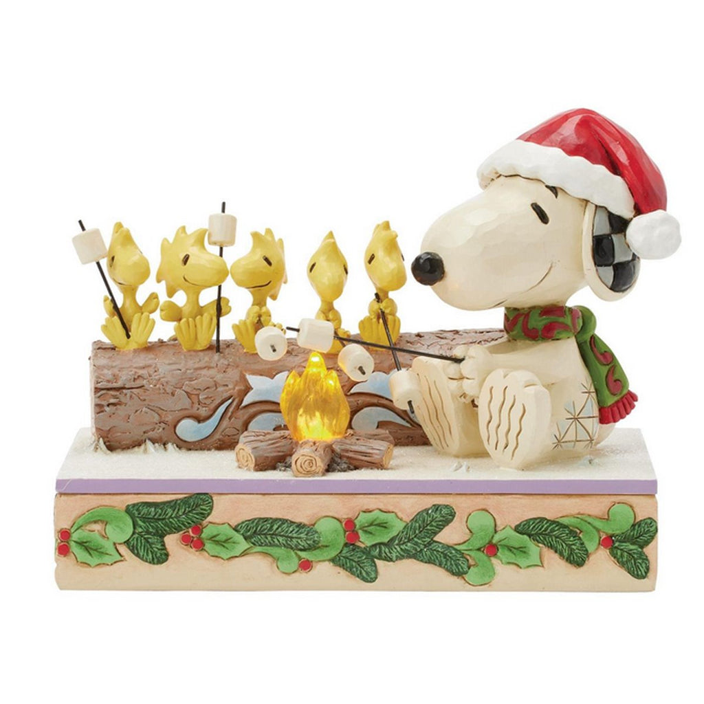 Peanuts Snoopy & Woodstock Roasting by Jim Shore Statue