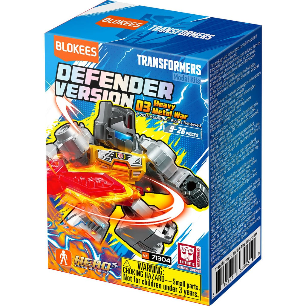 Transformers Defender Version 03 Heavy Metal War Blokees Mini Model Kit Display of 12