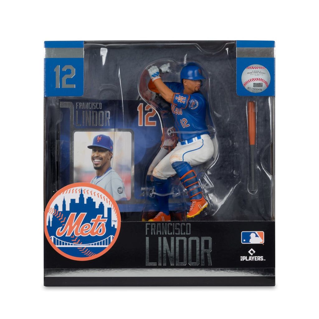 MLB SportsPicks New York Mets Francisco Lindor 7-Inch Posed Figure Case of 6