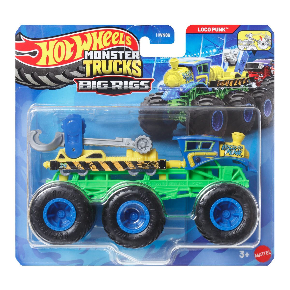 Hot Wheels Monster Trucks Big Rigs 1:64 Scale Vehicle 2026 Mix 2 Case of 4