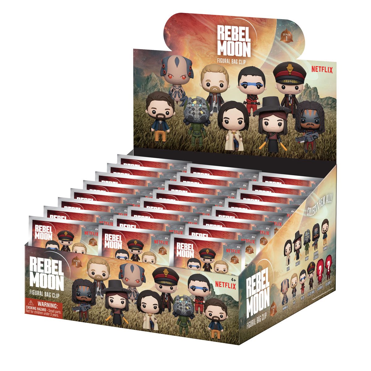 Rebel Moon 3D Foam Bag Clip Random 6-Pack
