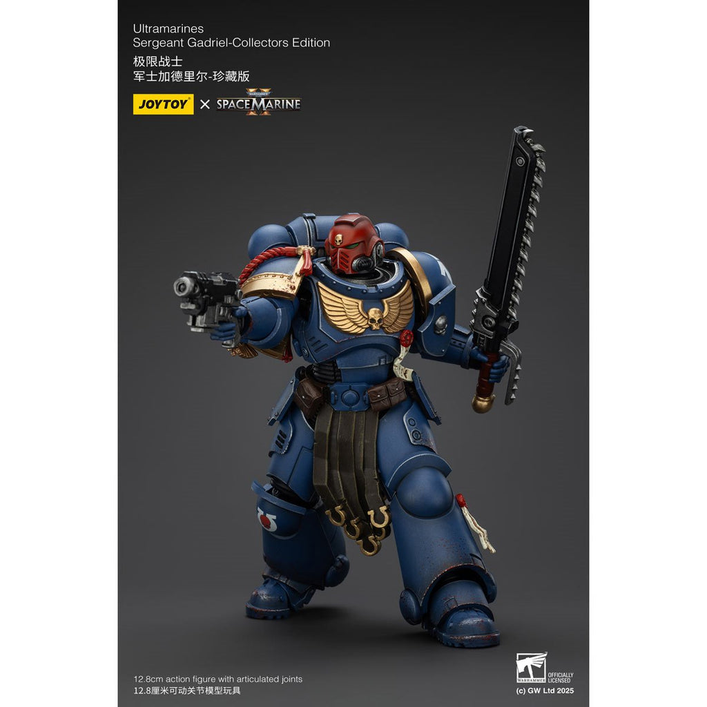 Joy Toy Warhammer Space Marine II Ultramarines Sergeant Gadriel Collectors Edition 1:18 Scale Action Figure