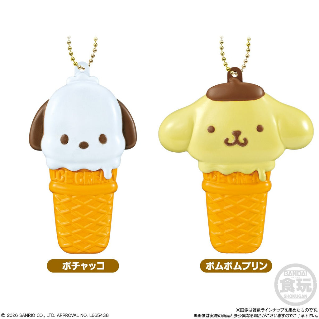 Hello Kitty and Friends Ice Creamy Case Charm Key Chain Case of 10