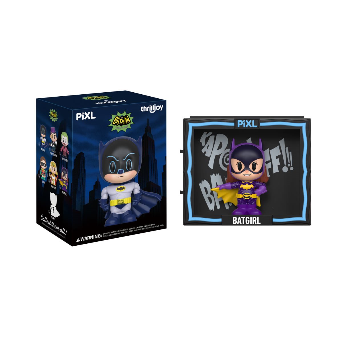 Batman 66 Blind Box PIXL Mini-Figure Display Case of 6