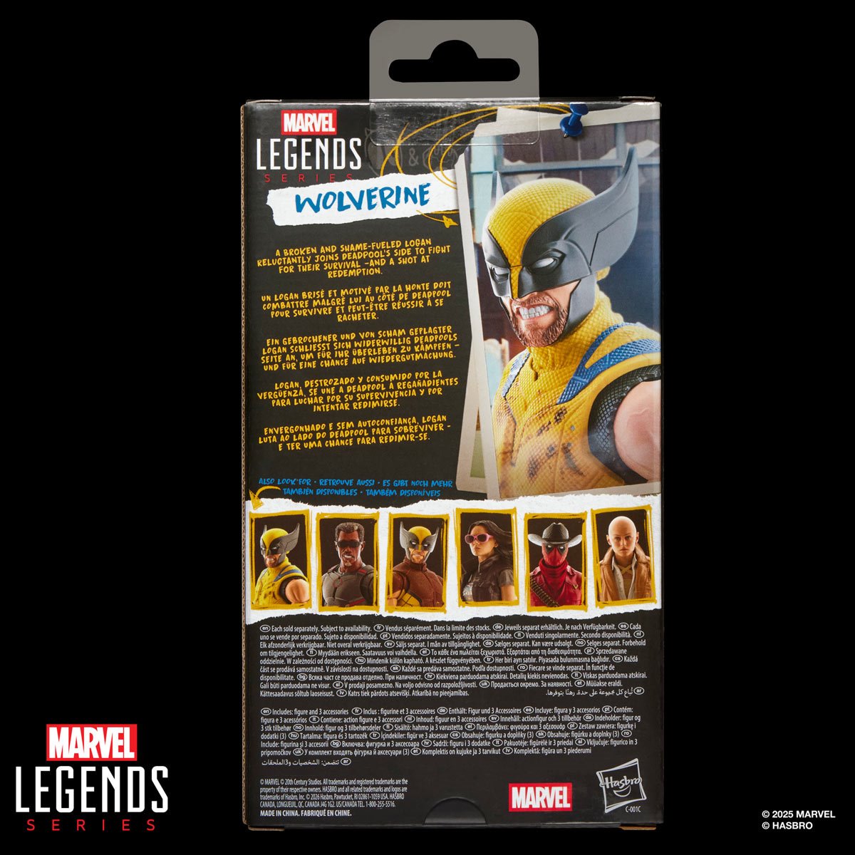 Deadpool & Wolverine Marvel Legends 6-Inch Action Figure Wave 2 Case of 6