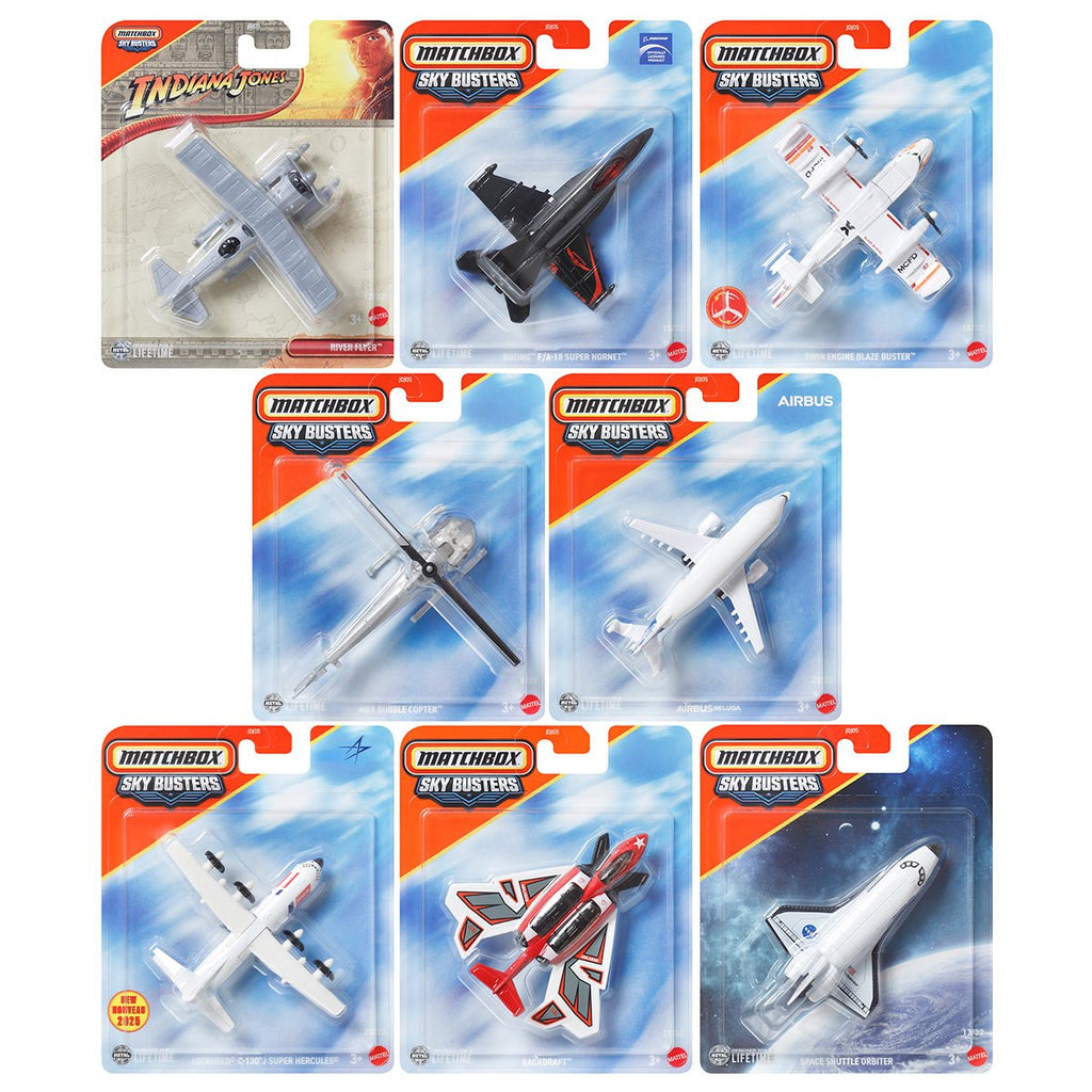 Matchbox Sky Busters 2025 Wave 4 Vehicles Case of 8
