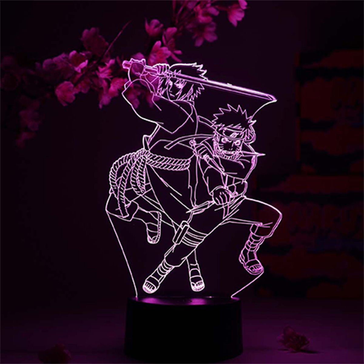 Naruto: Shippuden Naruto and Sasuke Otaku Lamp