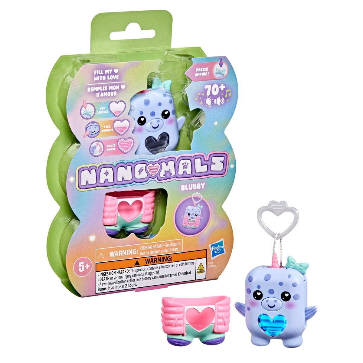 Nano-mals Blubby the Narwhal Electronic Pet Toy
