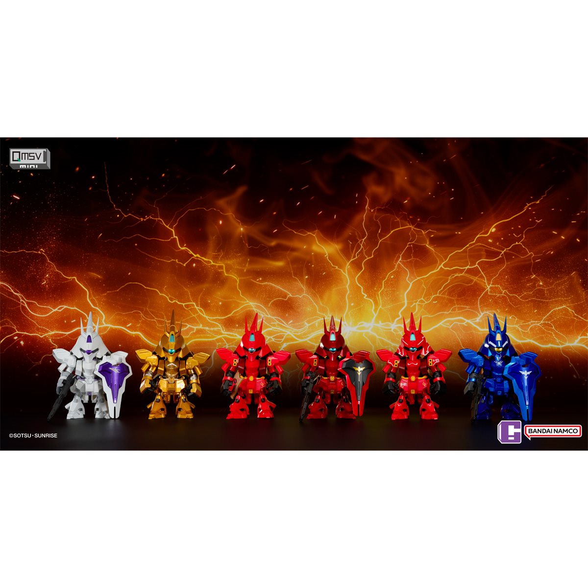 Gundam QMSV Mini Sazabi Blind-Box Mini-Figure Case of 8
