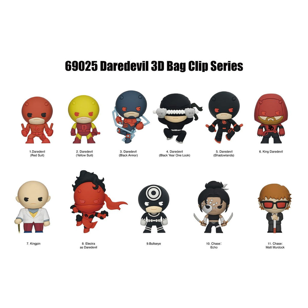 Daredevil Classic 3D Foam Bag Clip Display Case of 24