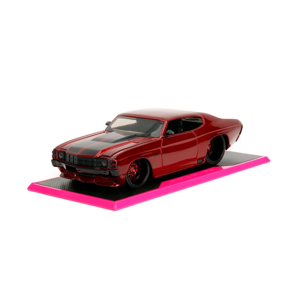 Pink Slips 1971 Chevy SS Candy Red 1:24 Scale Die-Cast Metal Vehicle