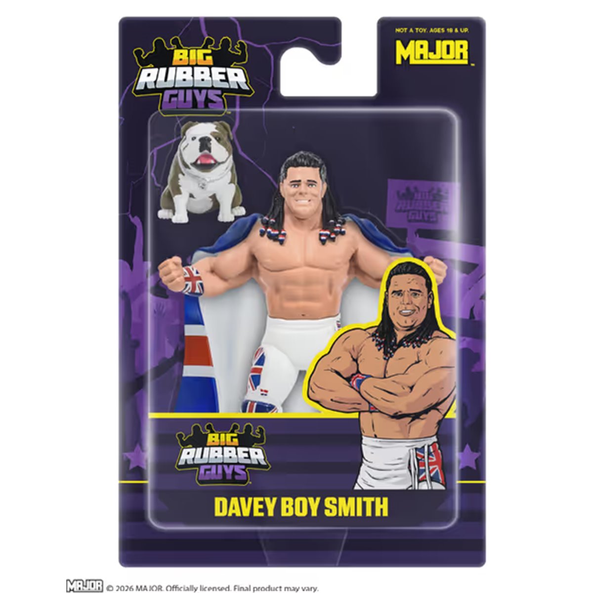 Major Big Rubber Guys Davey Boy Smith Posed Figure