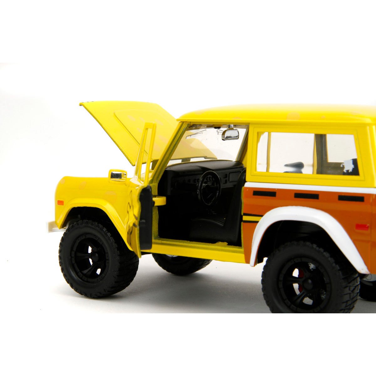 SpongeBob SquarePants 1972 Ford Bronco 1:24 Scale Die-Cast Metal Vehicle with Figure