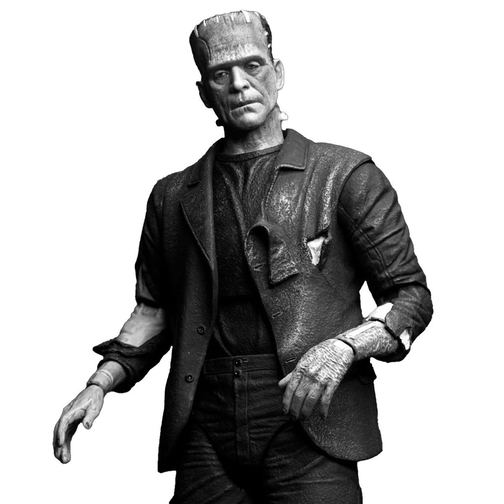 Universal Monsters Ultimate Bride of Frankenstein Frankenstein's Monster B&W Version 7-Inch Scale Action Figure