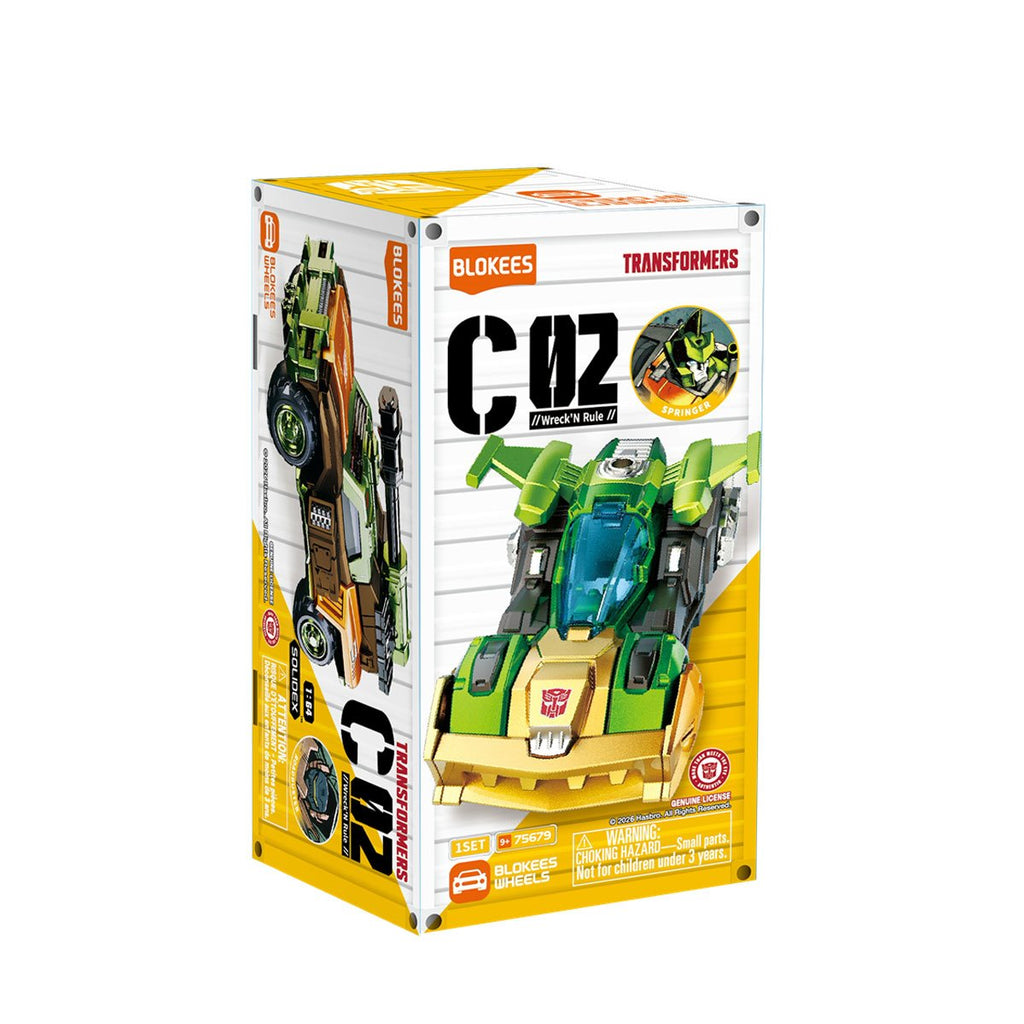 Transformers Wheels C02 Blokees Blind Box Model Kit Display of 12