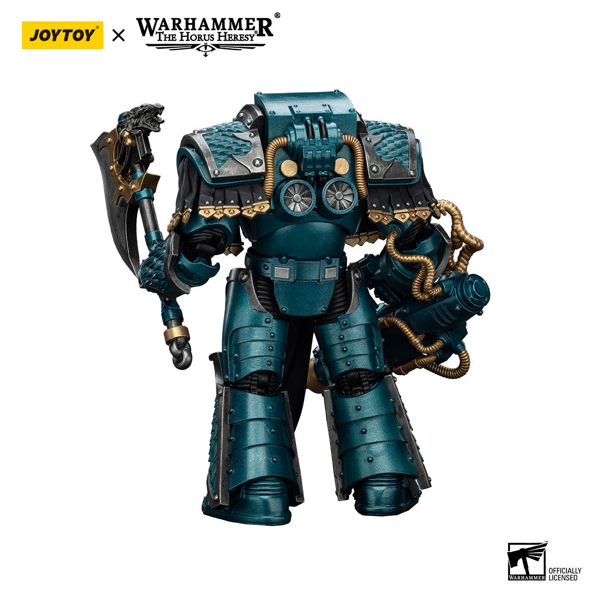 Joy Toy Warhammer The Horus Heresy Alpha Legion Lernaean Terminator with Conversion Beam Cannon 1:18 Scale Action Figure