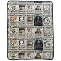 One Piece Wanted Throw Blanket