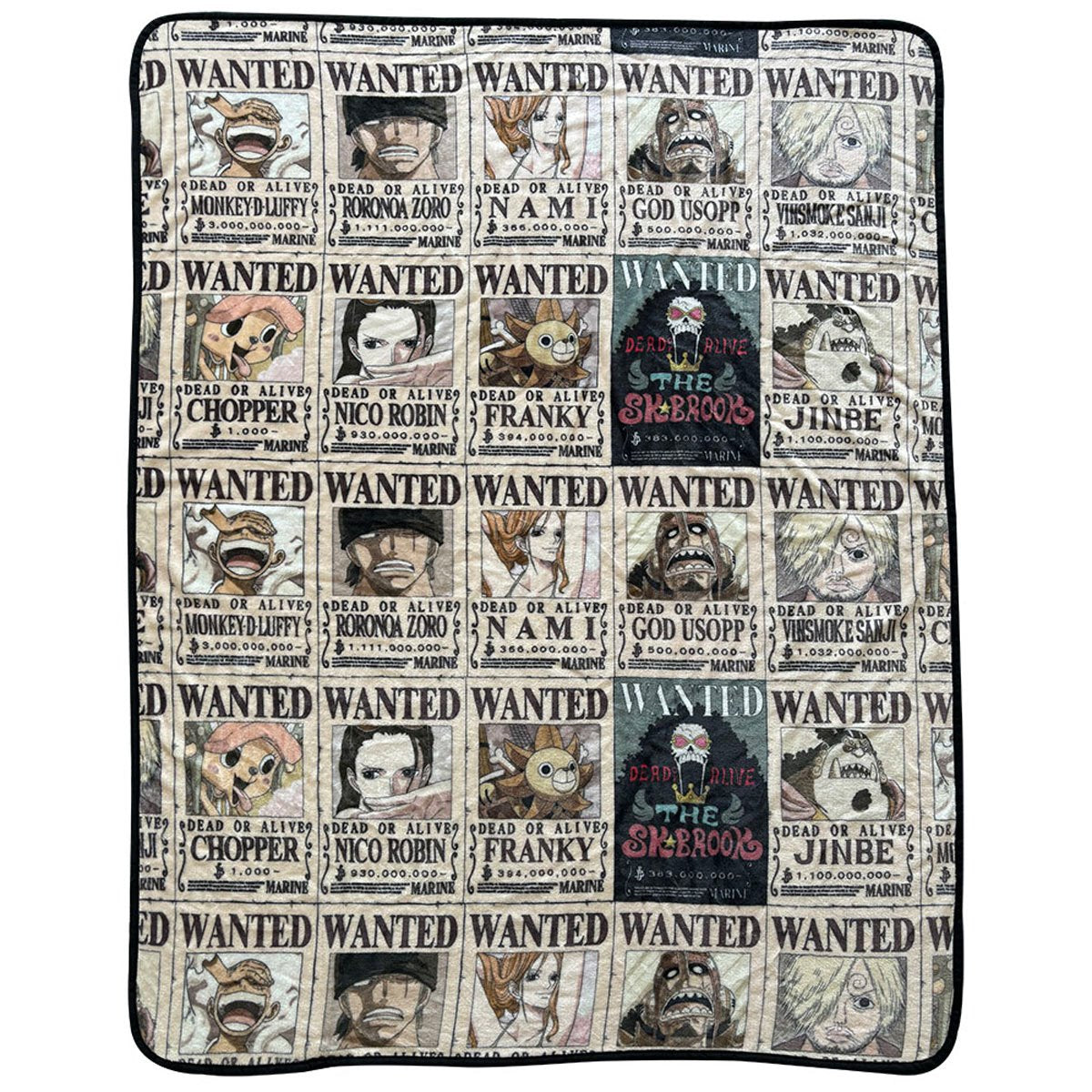 One Piece Wanted Throw Blanket