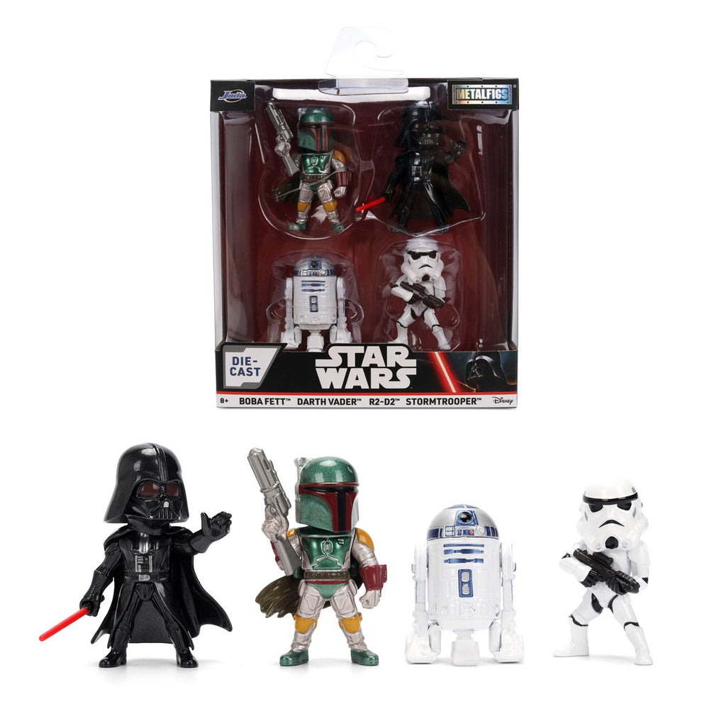 Star Wars Wave 1 MetalFigs 2 1/2-Inch Die-Cast Metal Mini-Figure 4-Pack