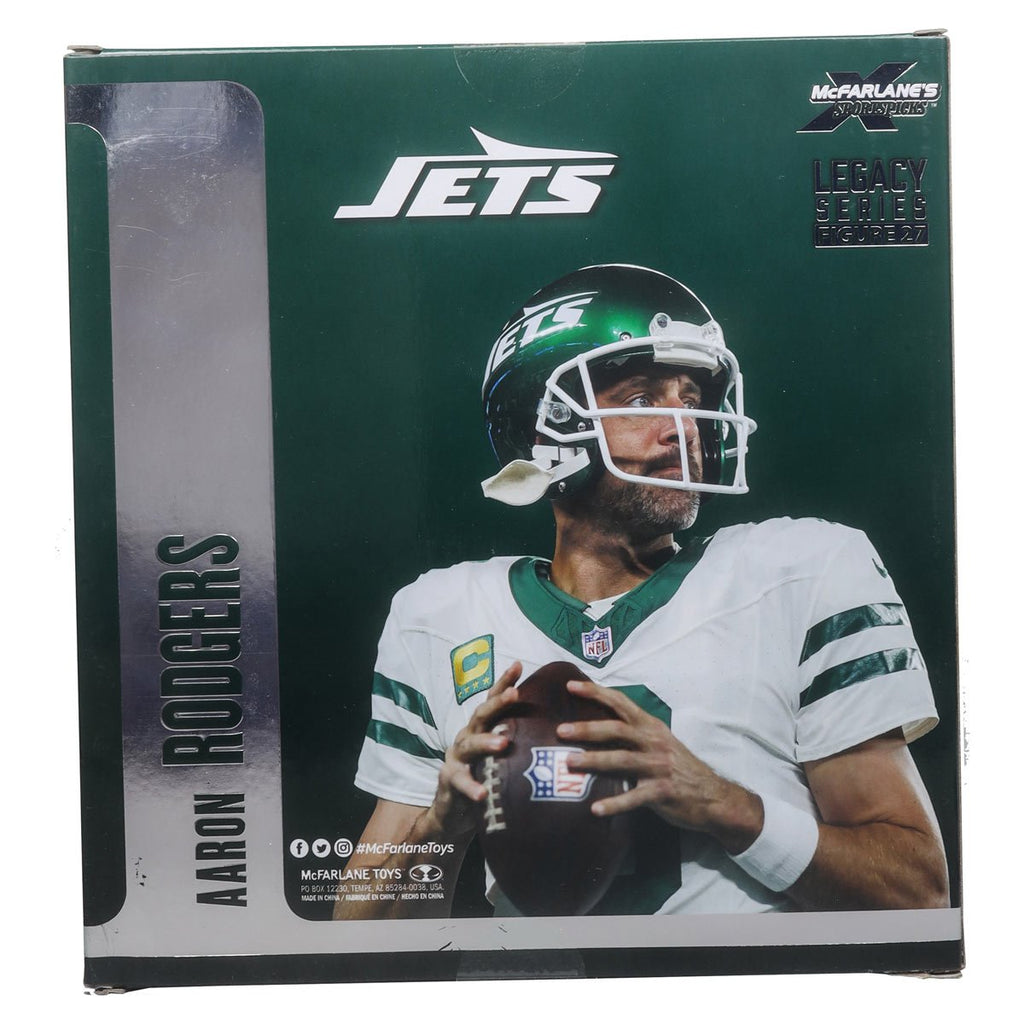 NFL SportsPicks 2024 Wave 2 New York Jets Aaron Rodgers 7-Inch Scale Posed Figure