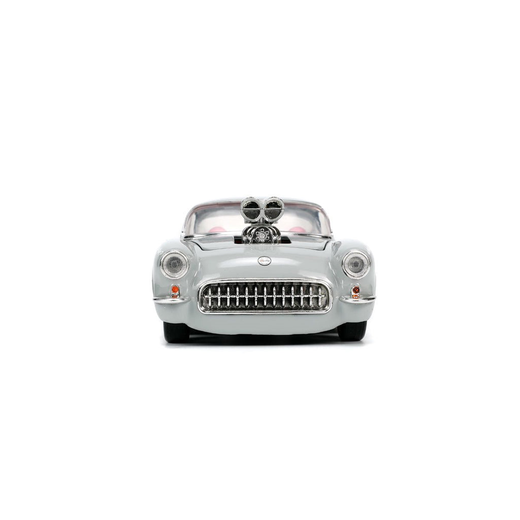 Looney Tunes Hollywood Rides 1956 Chevrolet Corvette with Bugs Bunny Figure