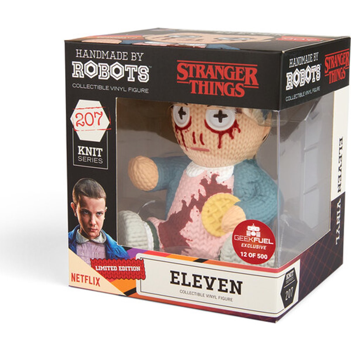 Stranger Things Eleven #207 Limited Edition Bloody Handmade By Robots Vinyl Figure