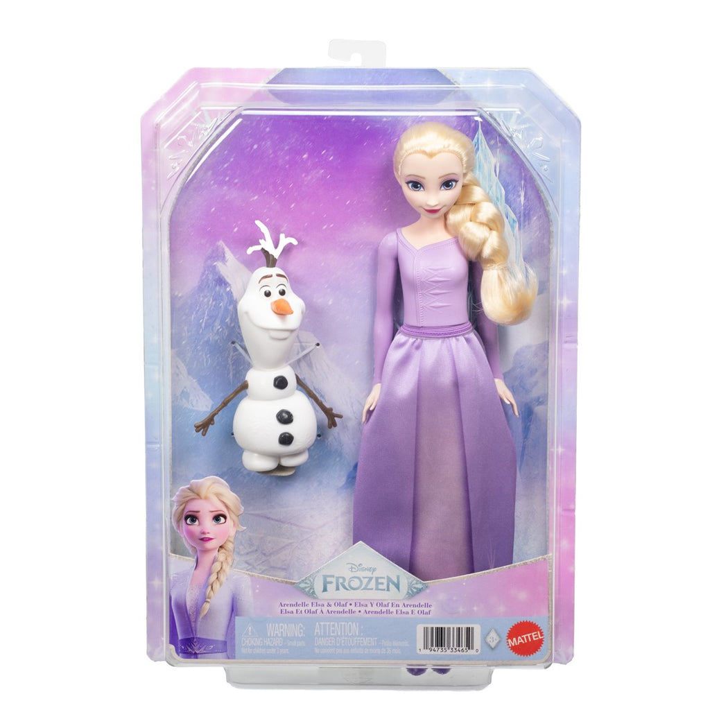 Disney Frozen Arendelle Elsa and Olaf Doll and Figure